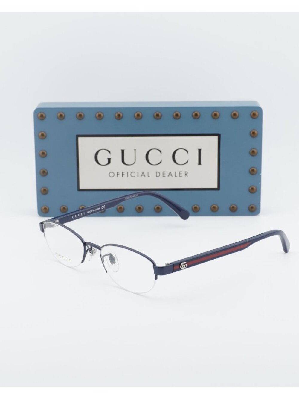 Gucci GG0719OJ 003 Oval Women Eyeglasses 51mm - Blue